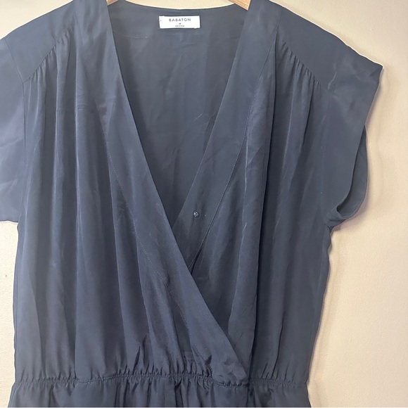 Babaton Black 100% Silk Romper, Pockets, Resort, Beach, Heritage, Lightweight - Picture 2 of 13